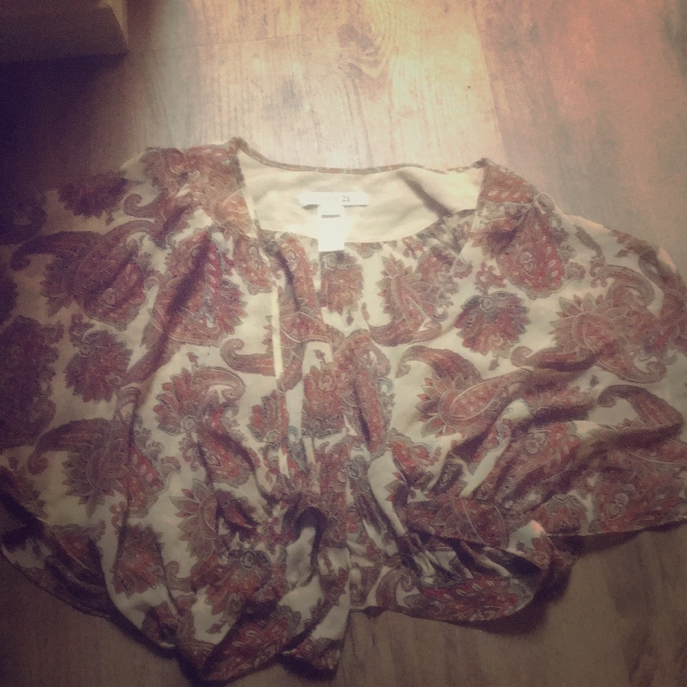 Crop top cover up